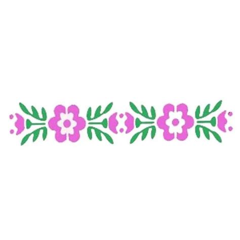 Floral Border Stencil | Re-usable Stencil | Stencils from Africa