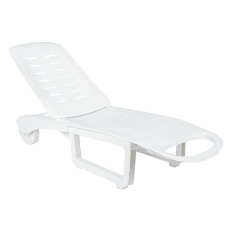 Pool Chaise Lounge White, Set of 2 - Walmart.com - Walmart.com