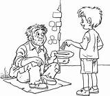 Indian Beggar Cartoon sketch template