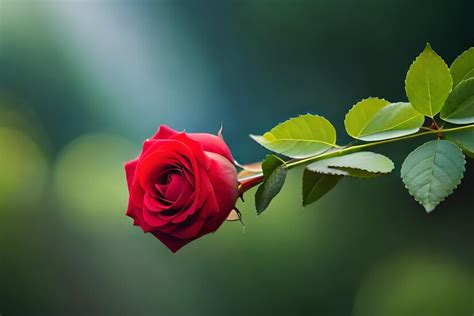 Premium Photo | A red rose is the symbol of love.