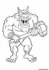 Coloriage Geant Ogre Mechant Dessin à Imprimer sketch template