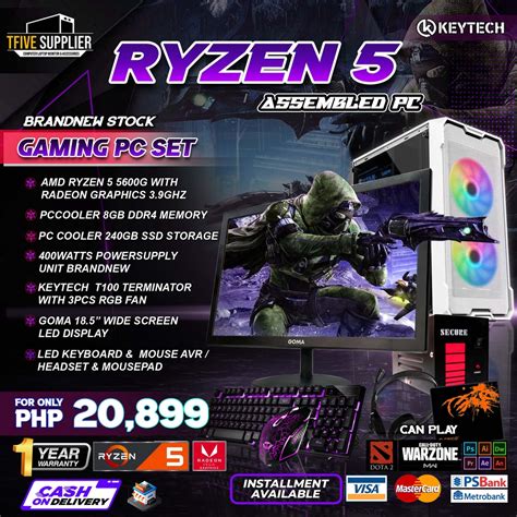 COMPUTER SET AMD RYZEN 5 3600G | Shopee Philippines