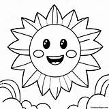 Happy Sunshine Coloring Page  Coloring Pagescom sketch template