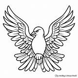Peace Dove Coloring Pages  Free & Printable sketch template