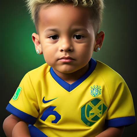 Premium AI Image | image of a boy in yellow green soccer team clothes