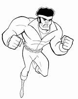 Superhero Luke Cage Coloring Page Pages sketch template