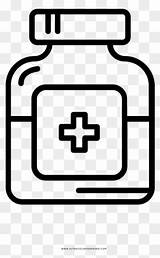Medicine Bottle Coloring Page sketch template