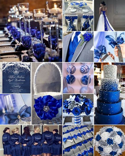 Royal Blue, White and Silver Weddings. | Royal blue wedding theme, Royal blue wedding, Blue ...