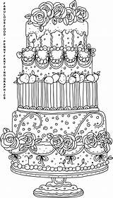 Cake Coloring Pages Printable sketch template