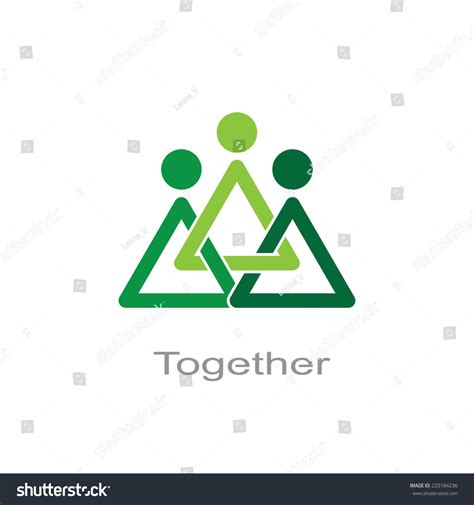 Together Symbol Template Logo Design Vector 스톡 벡터(로열티 프리) 220184236 | Shutterstock