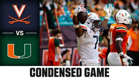 Virginia vs. Miami Condensed Game | 2023 ACC Football - YouTube