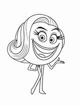The Emoji Movie Coloring Pages sketch template