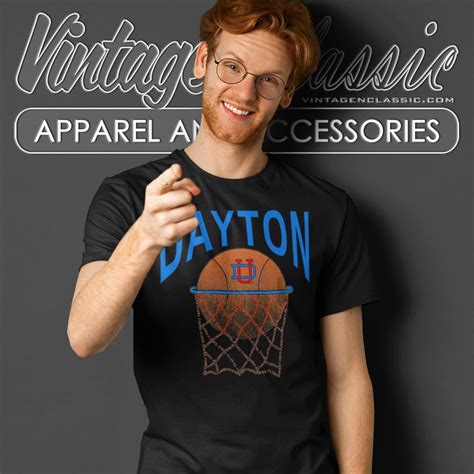 Dayton University Basketball Shirt - Vintagenclassic Tee