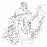 Dirt Bike Coloring Page  Pages Mimi Panda sketch template
