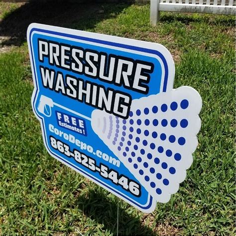 Heavy Duty Yard Sign Stakes and Pressure Washing Yard Signs