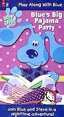 Blues Clues Big Pajama Party Vhs Blues Educational 3 ships 1 5 UNLIMIT