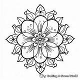 Mandala Flower Coloring Pages  Free & Printable sketch template