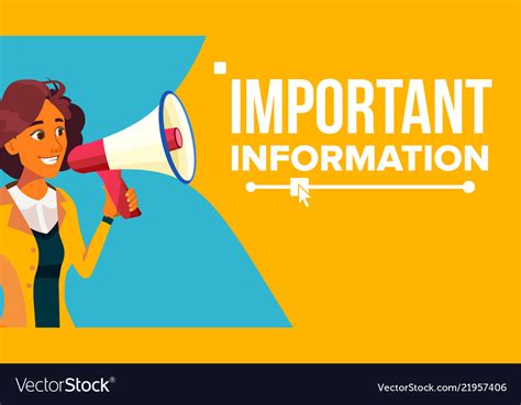 Important information banner business Royalty Free Vector