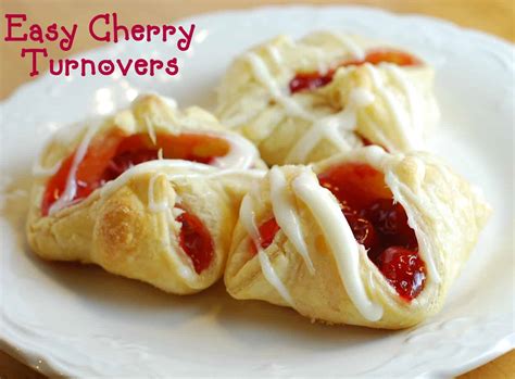 Easy Cherry Turnovers with Puff Pastry
