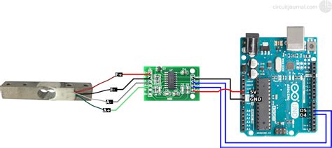 Arduino Strain Gauge Circuit Diagram