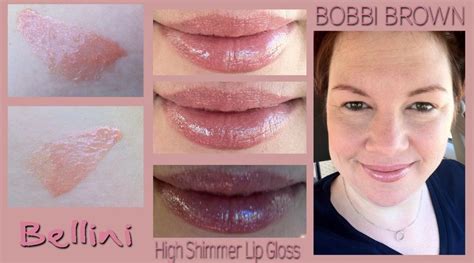 Bobbi brown-high shimmer lip gloss-bellini-pink-swatches-pictures-review