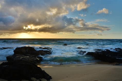 Sandy Beach Sunrise 5 - Oahu Hawaii Photograph by Brian Harig