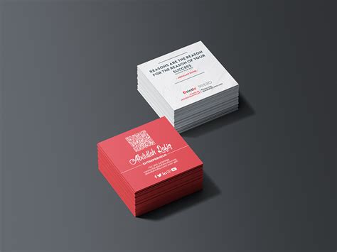 Square Business Card Design on Behance