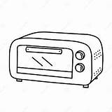 Electric Oven For Coloring Page Kids Home Appliances  sketch template