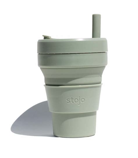 Stojo Collapsible Cup - Sage | Design and Ecological Silicone Cup
