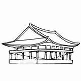 Pavilion Coloring Pages Sketch Page sketch template