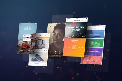 Free Floating iPhone 6 Plus App Screen Mockup PSD - Good Mockups