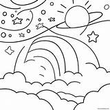Night Sky Coloring Page 43643 34477 sketch template