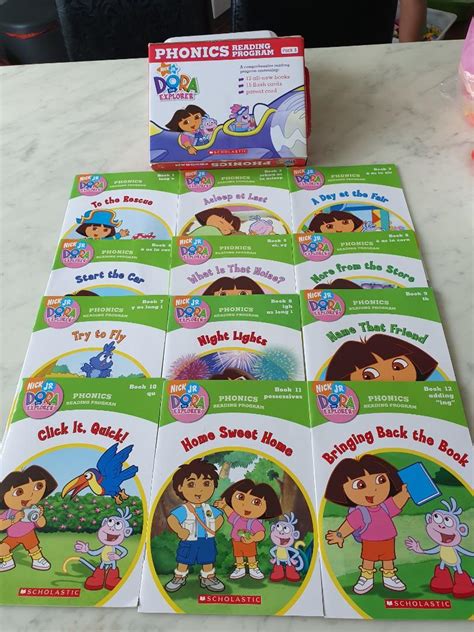 Like New Scholastic Dora The Explorer Phonics Reading Program 3 Sets of 12 Readers All for $15 ...