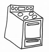 Stove Coloring Pages sketch template