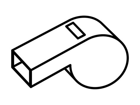 Whistle Clipart Black And White