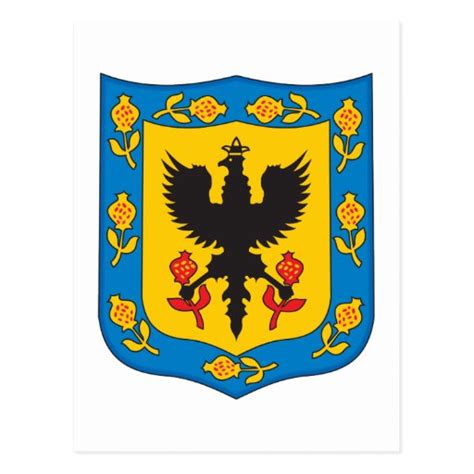 Bogota Colombia Coat of Arms Postcard | Zazzle