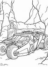Batman And Batmobile Coloring Pages sketch template