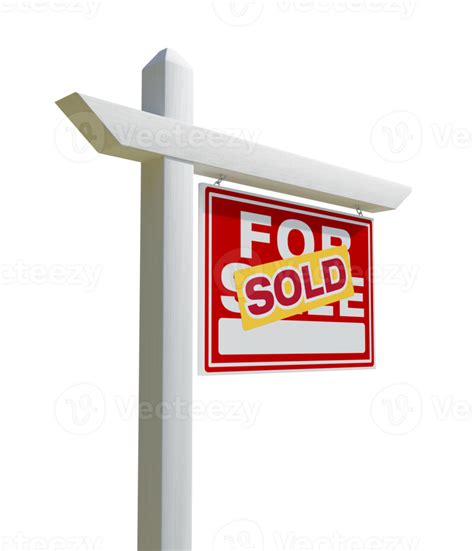 Sold Home For Sale Real Estate Sign - Transparent PNG. 21928180 PNG