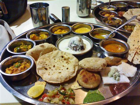 Stock Pictures: Indian Thali - typical Indian vegetarian meal