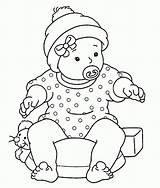 Coloring Page Baby  Home sketch template