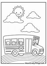 School Bus Coloring Page Sketch sketch template