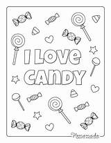 Free Printable Candy Coloring Pages sketch template