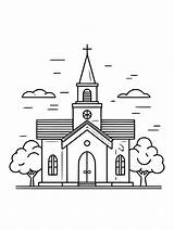 Church Coloring Pages To Download And Print Sketch Page sketch template