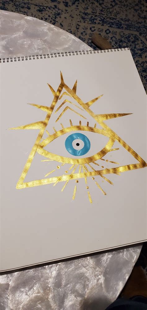 Evil eye painting | Eye painting, Small canvas art, Evil eye art