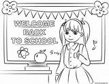 Back To School Welcome Preschool Coloring Pages sketch template