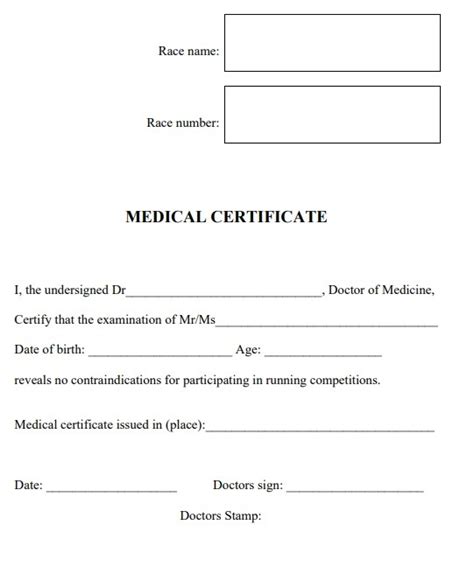 Medical Certificate Template | Free Word Templates