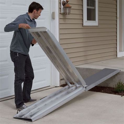 Silver Spring Aluminum Multi-Fold Wheelchair Ramp - 600 lbs. Capacity | Wheelchair ramp ...