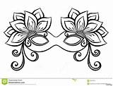 Venetian Mask Drawing At GetDrawings  Free Download sketch template