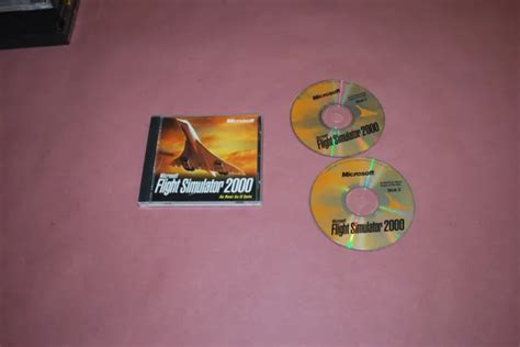 MICROSOFT FLIGHT SIMULATOR 2000 PC Computer Video Game 2 CD-ROM Disc Set 1999 $5.59 - PicClick