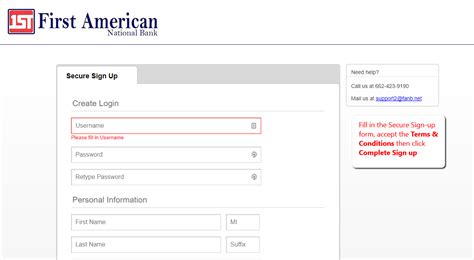 First American National Bank Online Banking Login - CC Bank